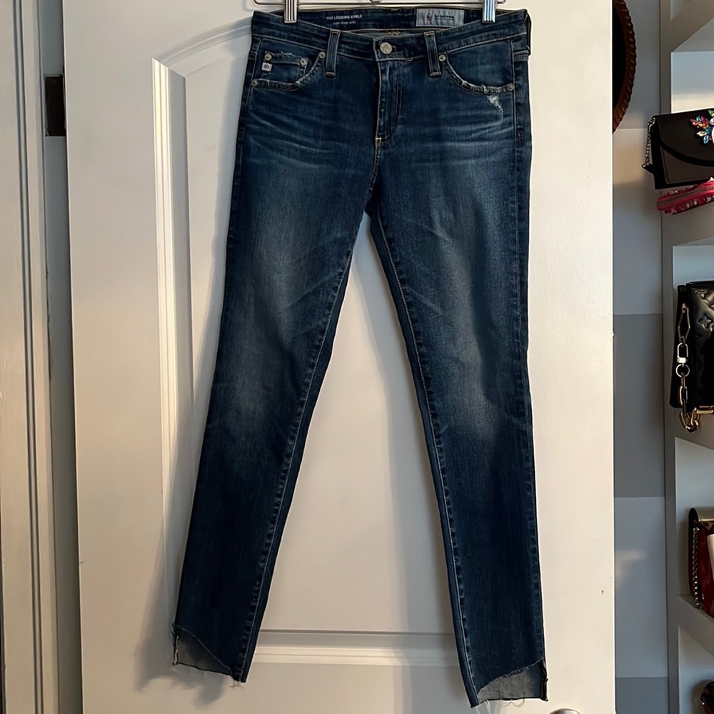 AG DENIM THE LEGGING ANKLE SUPER SKINNY JEAN 27 r